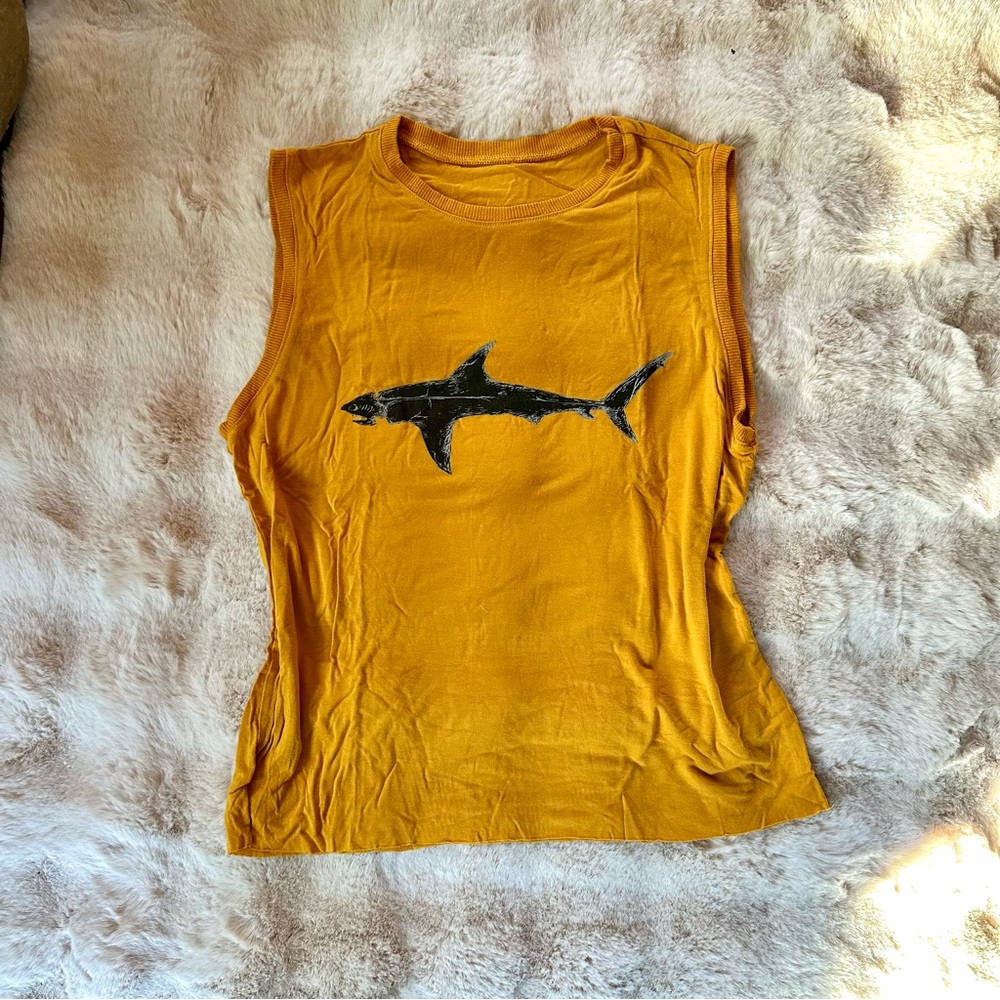 Boys + Arrows Shark Muscle Tee Tank Top